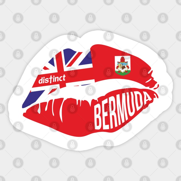 BERMUDA KISS Sticker by DistinctApparel